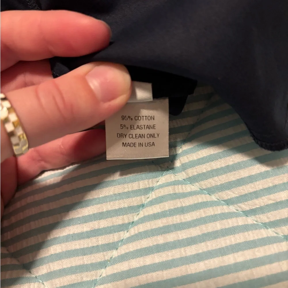 Designer Navy Blue Dress Pants - Picture 8 of 8